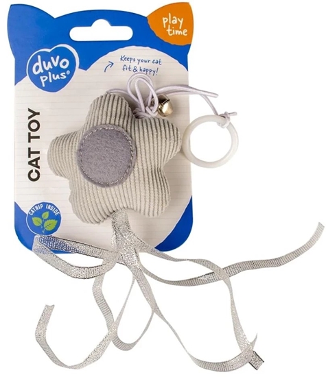 Picture of DUVO+ ZAB. KOT PLUSZOWA GWIAZDKA NA       GUMCE 17,5x6,5x3cm   12085  /3/144