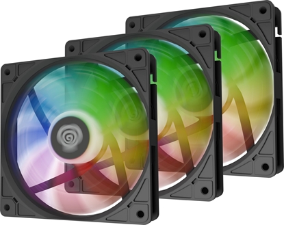 Attēls no Dzesētājs Genesis OXAL 120 3-pack Black ARGB