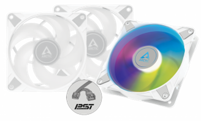 Изображение Dzesētājsi Arctic P12 PST PWM A-RGB 3pack White