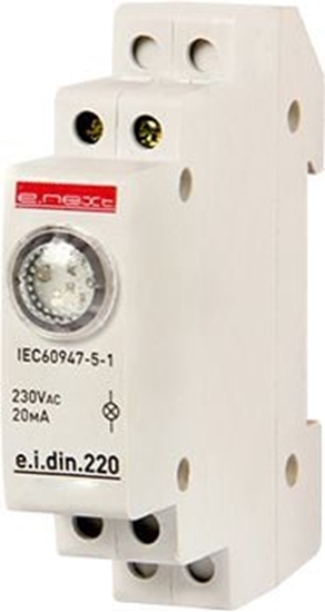 Picture of E.NEXT Lampka sygnalizacyjna na szyn DIN biaa (P059005)