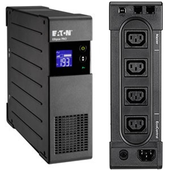 Picture of Eaton Ellipse PRO 650 IEC uninterruptible power supply (UPS) Line-Interactive 0.65 kVA 400 W 4 AC outlet(s)