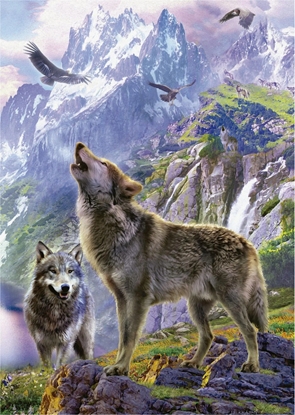 Изображение Educa Educa 500 Wolves In The Rocks