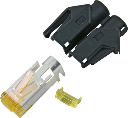 Изображение EFB EFB Elektronik H7642.4-100, RJ-45, Black, Male, Straight, Cat6a, S/UTP (STP)