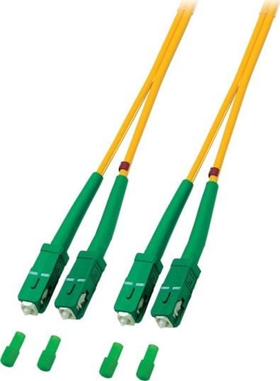 Picture of EFB Fiber optic patch cable SC/APC-SC/APC 9/125 OS2 LSZH duplex singlemode 15m