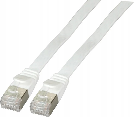 Picture of EFB EFB RJ45 Flachpatchkabel U/FTP, Cat.6A, PVC, 1m, weiß