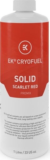 Picture of EK Water Blocks EK Water Blocks EK-CryoFuel Solid Premix, Scarlet Red - 1000ml