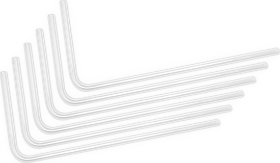 Picture of EK Water Blocks EK Water Blocks EK-Loop Hard Tube 14/10mm Acryl, gebogen 90 Grad - 80cm, 6 Stück
