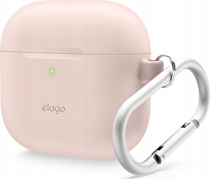 Изображение Elago Elago AirPods 4 Hang Silicone Case - etui z karabiczykiem do AirPods 4 pudrowo róowe - Gwarancja bezpieczestwa. Proste raty. Bezpatna wysyka od 170 z.