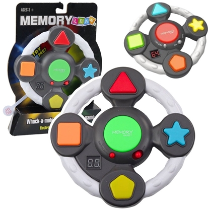 Attēls no Elektroniczna Gra Logiczna Memory Kierownica Zrcznociowa wiata Dwiki LEAN Toys