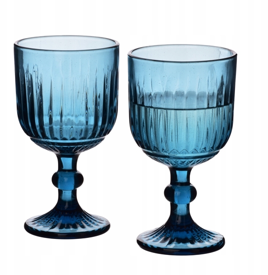 Picture of ELISE BLUE Komplet 4 kieliszków9x16,4cm