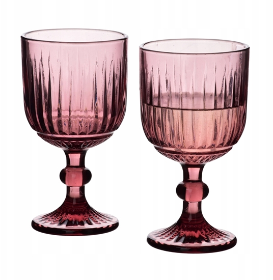 Picture of ELISE PURPLE Komplet 4 kieliszków 350ml9x16,4cm