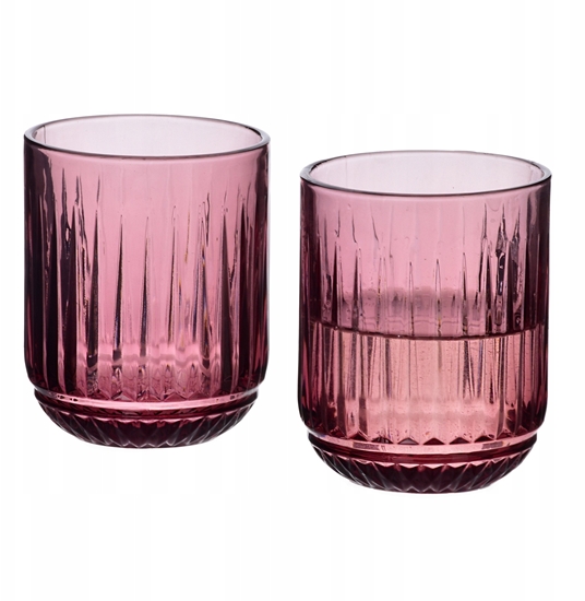 Picture of ELISE PURPLE Komplet 4 szklanek 260ml7,5x9,4cm