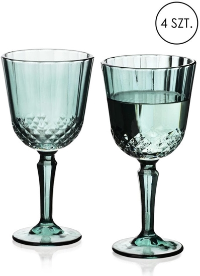 Picture of ELLA GREEN Komplet 4 kieliszków 300ml9x7x18,5cm