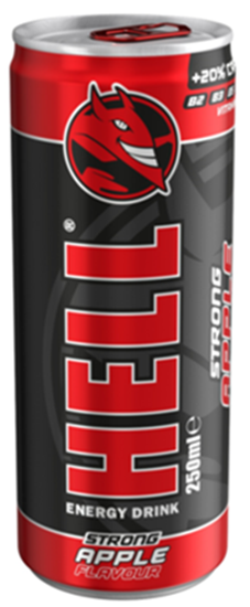 Picture of Enerģijas dzēriens HELL Apple, 250 ml (DEP)