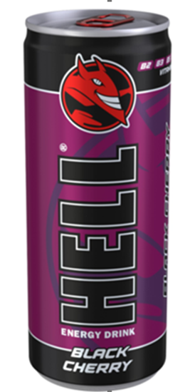 Picture of Enerģijas dzēriens HELL Black Cherry, 250 ml (DEP)