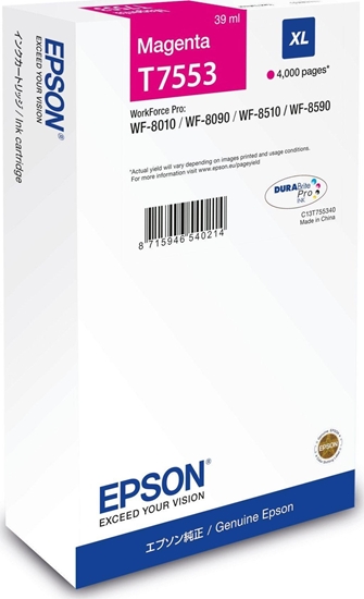 Picture of Epson C13T75534N tintes kārtridžs 1 pcs Oriģināls Augsta (XL) produktivitāte Fuksīns