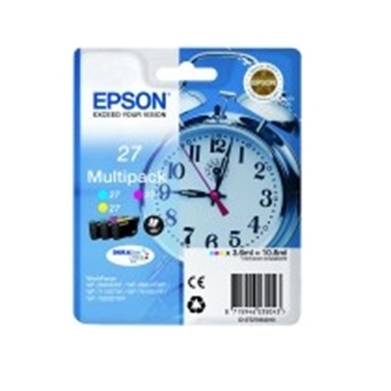 Picture of Epson Alarm clock 27XL DURABrite Ultra ink cartridge 1 pc(s) Original High (XL) Yield Cyan, Magenta, Yellow