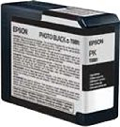 Изображение Epson ink cartridge photo black T 580  80 ml              T 5801