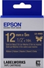 Picture of Epson Label Cartridge Satin Ribbon LK-4HKK Gold/Navy 12mm (5m)