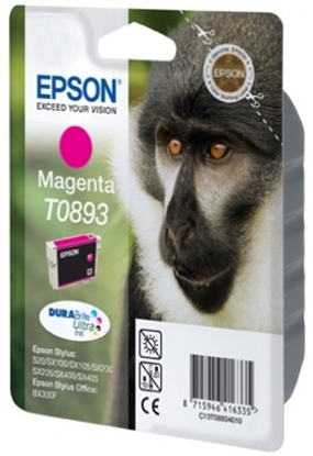Picture of Epson Monkey Singlepack Magenta T0893 DURABrite Ultra Ink