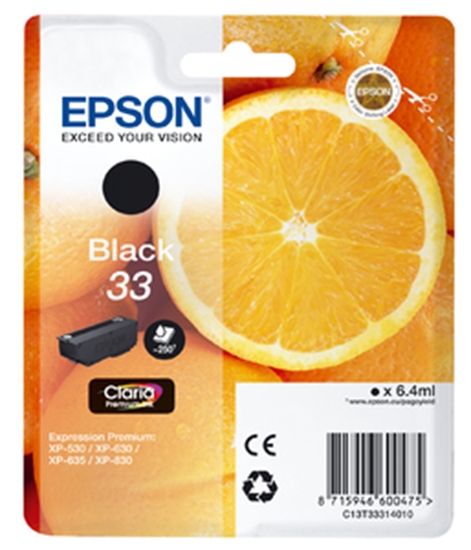 Изображение Epson Oranges C13T33314010 ink cartridge 1 pc(s) Original Black