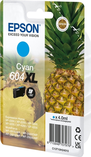 Изображение EPSON Singlepack Cyan 604XL Ink w/s