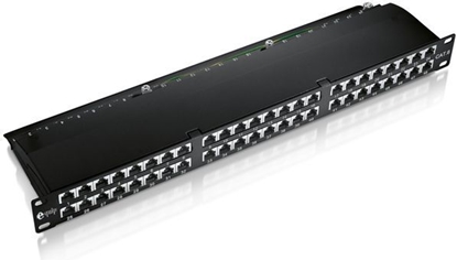 Изображение Equip 48-Port Cat.6 Shielded Patch Panel, Black