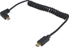 Picture of Equip USB 2.0 C to C 90°angled Coiled Cable, M/M, 1 m