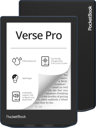 Изображение E-Reader|POCKETBOOK|Verse Pro|6"|1072x1448|1xUSB-C|Wireless LAN|Bluetooth|Azure|PB634-A-WW