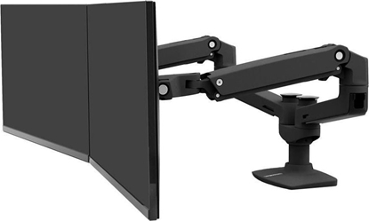 Picture of Ergotron Tischhalter LX 2-Monitore-27"-18kg -SW -Höhenverst.