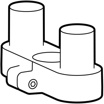 Attēls no Ergotron Podwójny uchwyt boczny czarny (98-745-292)