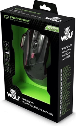 Изображение Esperanza EGM201R Wired Gaming Mouse \ red