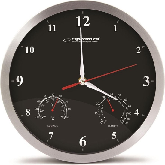 Picture of Esperanza Zegar cienny Washington czarny (EHC008K)