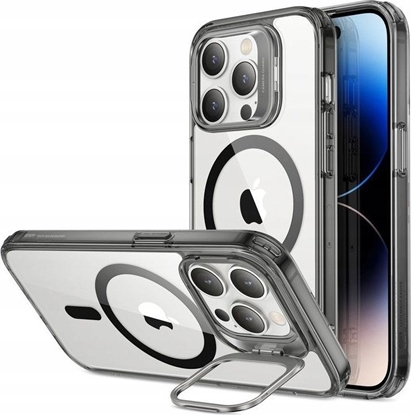 Attēls no ESR Etui ESR Classic Kickstand Halolock z MagSafe na iPhone 15 Plus - przezroczysto-czarne