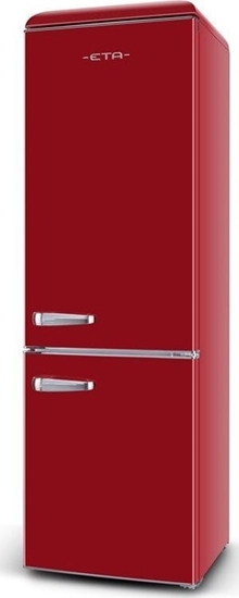 Picture of ETA | Refrigerator | ETA253190030E Storio retro | Energy efficiency class E | Free standing | Combi | Height 192 cm | Fridge net capacity 216 L | Freezer net capacity 84 L | 41 dB | Red
