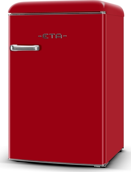 Picture of ETA | Refrigerator | ETA253690030E | Energy efficiency class E | Free standing | Larder | Height 90 cm | Fridge net capacity 92 L | Freezer net capacity 18 L | 38 dB | Red