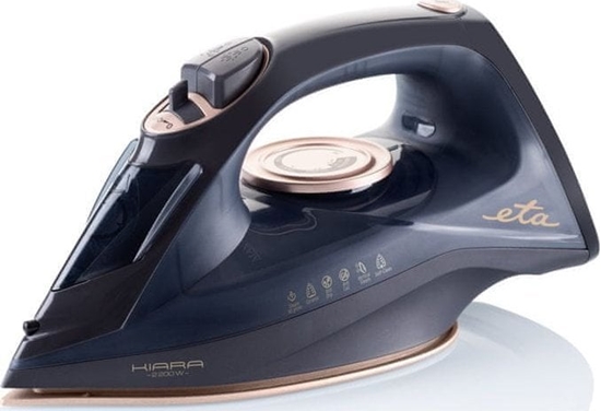 Изображение ETA Iron Kiara 127690000 Cordless Steam Iron, 2200 W, Water tank capacity 220 ml, Continuous steam 40 g/min, Black
