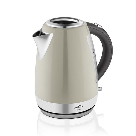 Picture of ETA Kettle ELA 859890070 Standard, 2100 W, 1.7 L, Stainless steel, 360° rotational base, Cream