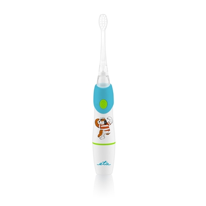 Attēls no ETA | SONETIC Toothbrush | ETA071090000 | Rechargeable | For kids | Number of brush heads included 2 | Number of teeth brushing modes Does not apply | Sonic technology | White/Light blue
