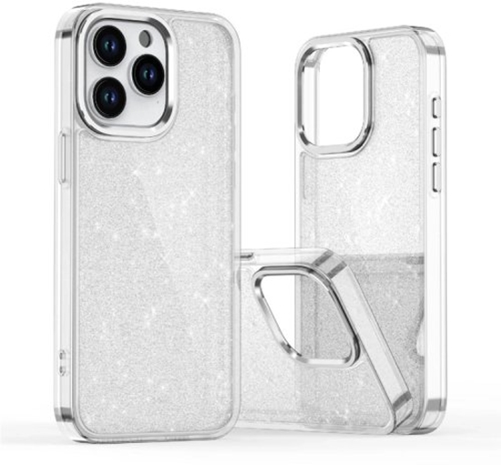 Picture of Etui brokatowe Glitter Case na iPhone 16e - przezroczyste