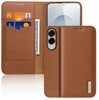 Picture of Dux Ducis Dux Ducis Hivo Samsung Galaxy S25 Edge Case with Flip and RFID Protection - Brown