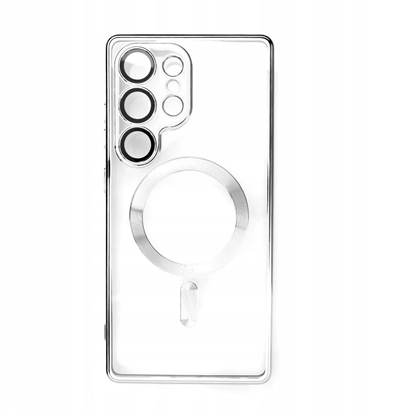 Attēls no Etui Electroplated Case z MagSafe galwanizowane na iPhone 16e - srebrne