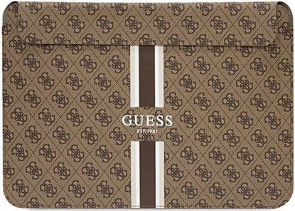 Изображение Etui Guess Guess Sleeve GUCS14P4RPSW 14" brzowy/ brown 4G Printed Stripes
