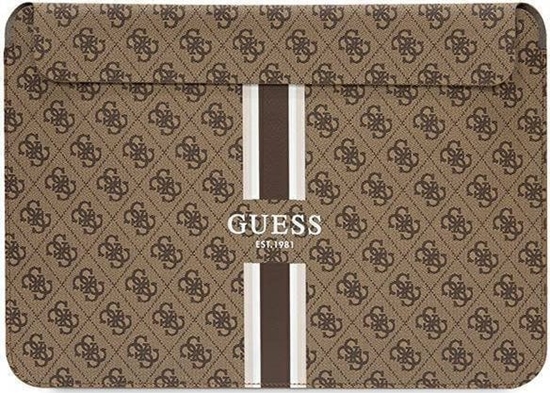 Изображение Etui Guess Guess Sleeve GUCS14P4RPSW 14" brzowy/ brown 4G Printed Stripes