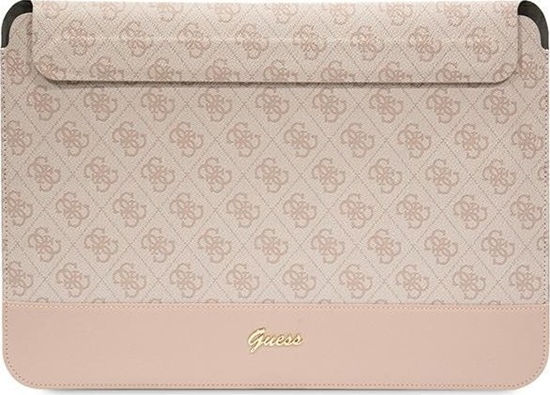 Изображение Etui Guess Guess Sleeve GUCS14PS4SGP 14" róowy/ pink 4G Stripe Metal Logo