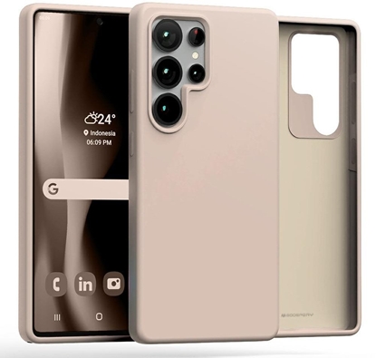 Picture of Etui Mercury Silicone do Samsung Galaxy S25 Ultra róowo-piaskowy