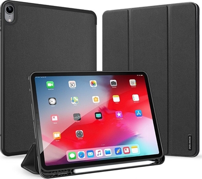 Attēls no Etui na tablet Dux Ducis DUX DUCIS Domo skadany pokrowiec etui na tablet z funkcj Smart Sleep podstawka iPad Air 2020 czarny (brak Smart Sleep) uniwersalny