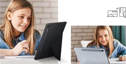 Изображение Etui na tablet Samsung Samsung EF-BX710POEGWW Tab S9 / S9 FE Smart Book Cover pomaraczowy