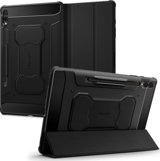 Picture of Etui na tablet Spigen Spigen Rugged Armor Pro, black - Samsung Galaxy Tab S9+
