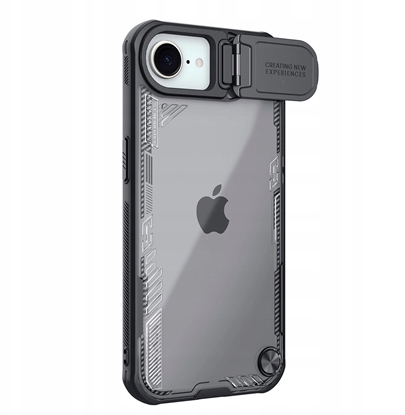 Attēls no Etui Nillkin Iceblade Prop z oson obiektywu i podstawk na iPhone 16e - czarne